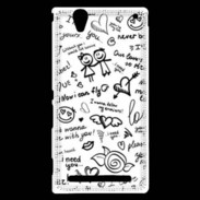 Coque Sony Xperia T2 Ultra Mélange de mots
