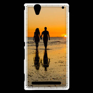 Coque Sony Xperia T2 Ultra Balade romantique sur la plage 5