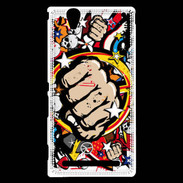 Coque Sony Xperia T2 Ultra Graffiti free fight
