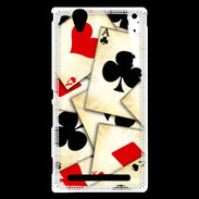 Coque Sony Xperia T2 Ultra Carte de poker vintage 50