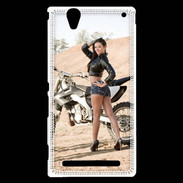 Coque Sony Xperia T2 Ultra Moto cross sexy 