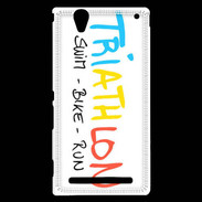 Coque Sony Xperia T2 Ultra Triathlon passion