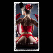 Coque Sony Xperia T2 Ultra Fille sexy sous vêtements rouges