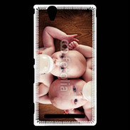 Coque Sony Xperia T2 Ultra Bébés avec biberons