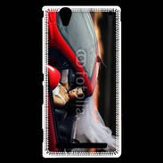 Coque Sony Xperia T2 Ultra Mariée dans roadster