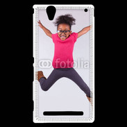 Coque Sony Xperia T2 Ultra Jeune fille africaine joyeuse