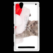Coque Sony Xperia T2 Ultra Chaton Noël