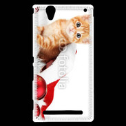 Coque Sony Xperia T2 Ultra Chaton Noël