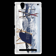 Coque Sony Xperia T2 Ultra transat et skis neige