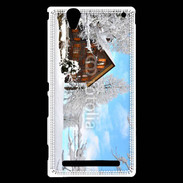 Coque Sony Xperia T2 Ultra Chalet enneigé 2