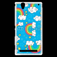 Coque Sony Xperia T2 Ultra Ciel Rainbow