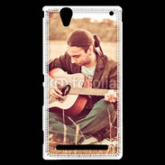 Coque Sony Xperia T2 Ultra Guitariste peace and love 1