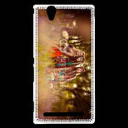 Coque Sony Xperia T2 Ultra Groupe de hippie dans les champs