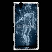 Coque Sony Xperia T2 Ultra Femme en fumée de cigarette