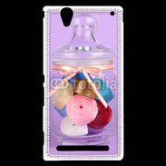 Coque Sony Xperia T2 Ultra Bonbonne de ruban couture 