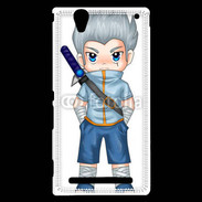 Coque Sony Xperia T2 Ultra Chibi style illustration of a superhero 2