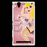Coque Sony Xperia T2 Ultra Dessin femme sexy style Betty Boop