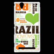 Coque Sony Xperia T2 Ultra I love Brésil