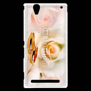 Coque Sony Xperia T2 Ultra Alliance sur fond de rose