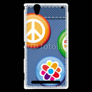 Coque Sony Xperia T2 Ultra Hippies jean's