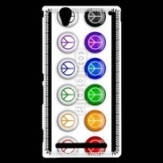 Coque Sony Xperia T2 Ultra Love and peace 5