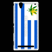 Coque Sony Xperia T2 Ultra Drapeau Uruguay cannabis 2