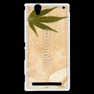 Coque Sony Xperia T2 Ultra Fond cannabis vintage