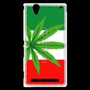 Coque Sony Xperia T2 Ultra Drapeau italien cannabis