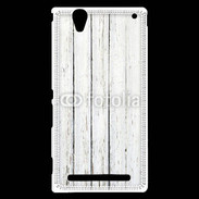 Coque Sony Xperia T2 Ultra Aspect bois blanc vieilli