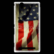 Coque Sony Xperia T2 Ultra Vintage drapeau USA