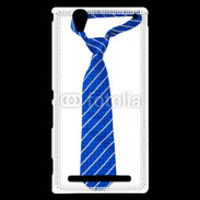 Coque Sony Xperia T2 Ultra Cravate bleue