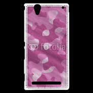 Coque Sony Xperia T2 Ultra Camouflage rose