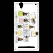 Coque Sony Xperia T2 Ultra Pyramide de bouteilles de parfums