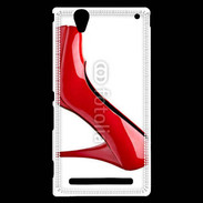Coque Sony Xperia T2 Ultra Escarpin rouge 2