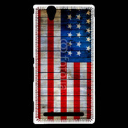 Coque Sony Xperia T2 Ultra Drapeau USA Vintage