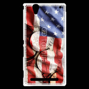 Coque Sony Xperia T2 Ultra Drapeau et monnaie américaine
