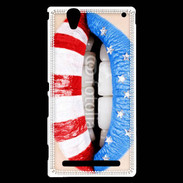 Coque Sony Xperia T2 Ultra Lèvres made in USA