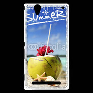 Coque Sony Xperia T2 Ultra Noix de coco sur la plage 5