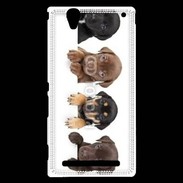 Coque Sony Xperia T2 Ultra Alignement de petits chiens