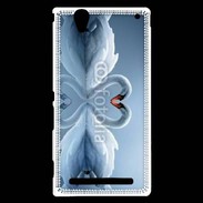 Coque Sony Xperia T2 Ultra Couple de Cygnes