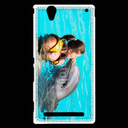 Coque Sony Xperia T2 Ultra Bisou de dauphin