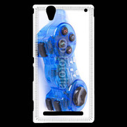 Coque Sony Xperia T2 Ultra Manette de jeux bleue