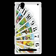 Coque Sony Xperia T2 Ultra Cartes de tarot sur fond blanc