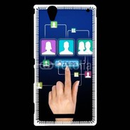 Coque Sony Xperia T2 Ultra Réseau social