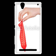 Coque Sony Xperia T2 Ultra préservatif rouge