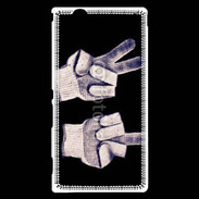 Coque Sony Xperia T2 Ultra double fuck gants