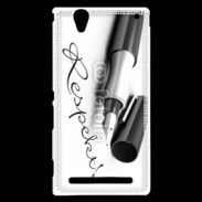 Coque Sony Xperia T2 Ultra Respect en écriture
