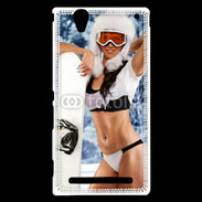 Coque Sony Xperia T2 Ultra Charme et snowboard