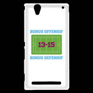 Coque Sony Xperia T2 Ultra Bonus Offensif-Défensif Blanc
