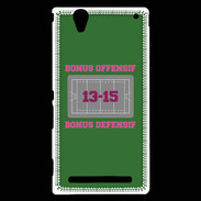 Coque Sony Xperia T2 Ultra Bonus Offensif-Défensif Vert